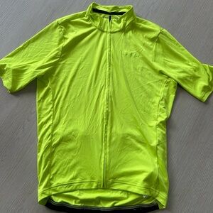 Specialized RBX Classic Cycling Jersey SS  Full Zip Up Yellow/green Neon Medium